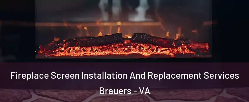 Fireplace Screen Installation And Replacement Services Brauers - VA