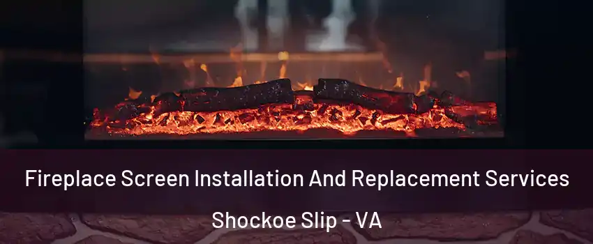 Fireplace Screen Installation And Replacement Services Shockoe Slip - VA