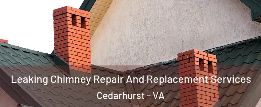 Leaking Chimney Repair And Replacement Services Cedarhurst - VA