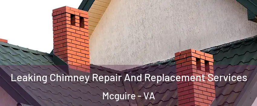 Leaking Chimney Repair And Replacement Services Mcguire - VA