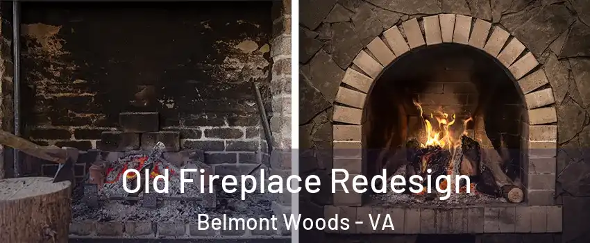 Old Fireplace Redesign Belmont Woods - VA