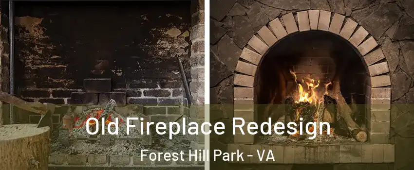 Old Fireplace Redesign Forest Hill Park - VA