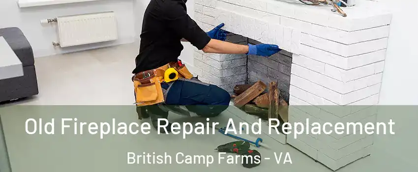 Old Fireplace Repair And Replacement British Camp Farms - VA